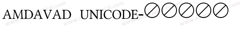AMDAVAD UNICODE字体转换